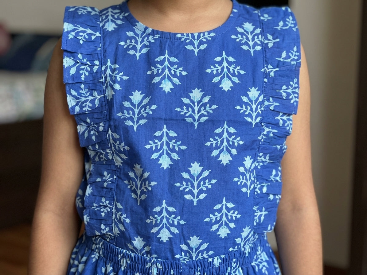 Buti Printed Co-ord Set Blue